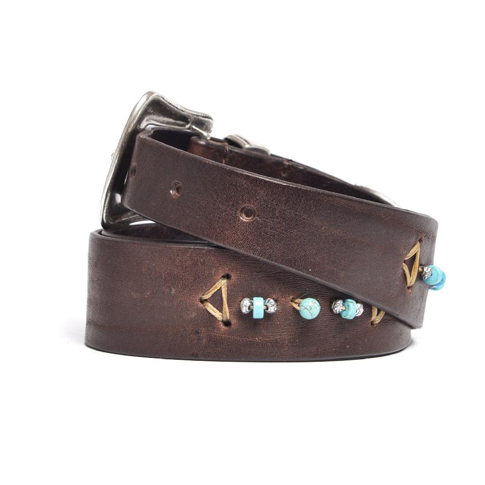 D'AMICO Cintura ETHAN Cuoio Vintage + Decorazione A Mano