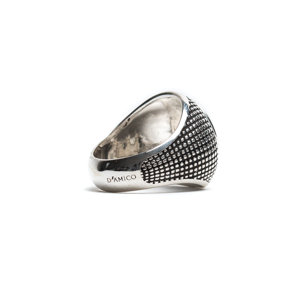 D'AMICO Anello Dupont Tondo Con Lacca Nera