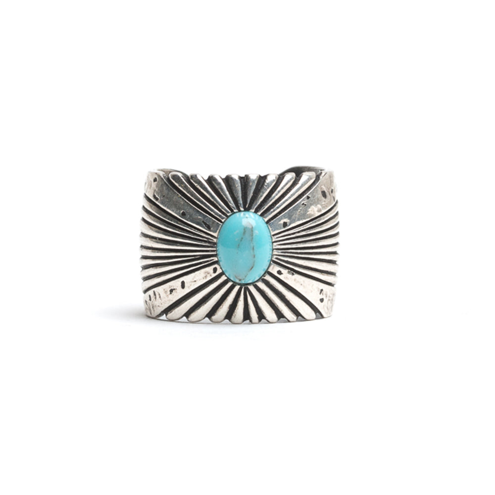 D'AMICO Anello Fede Alta con Turchese