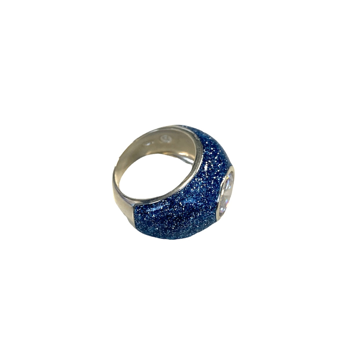 D'AMICO Anello Glitter Blue