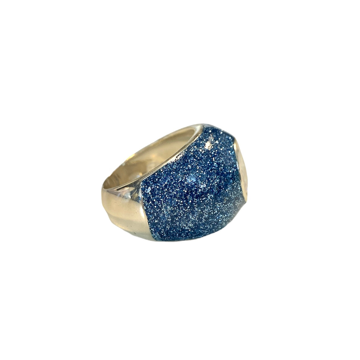 D'AMICO Anello Glitter Blue