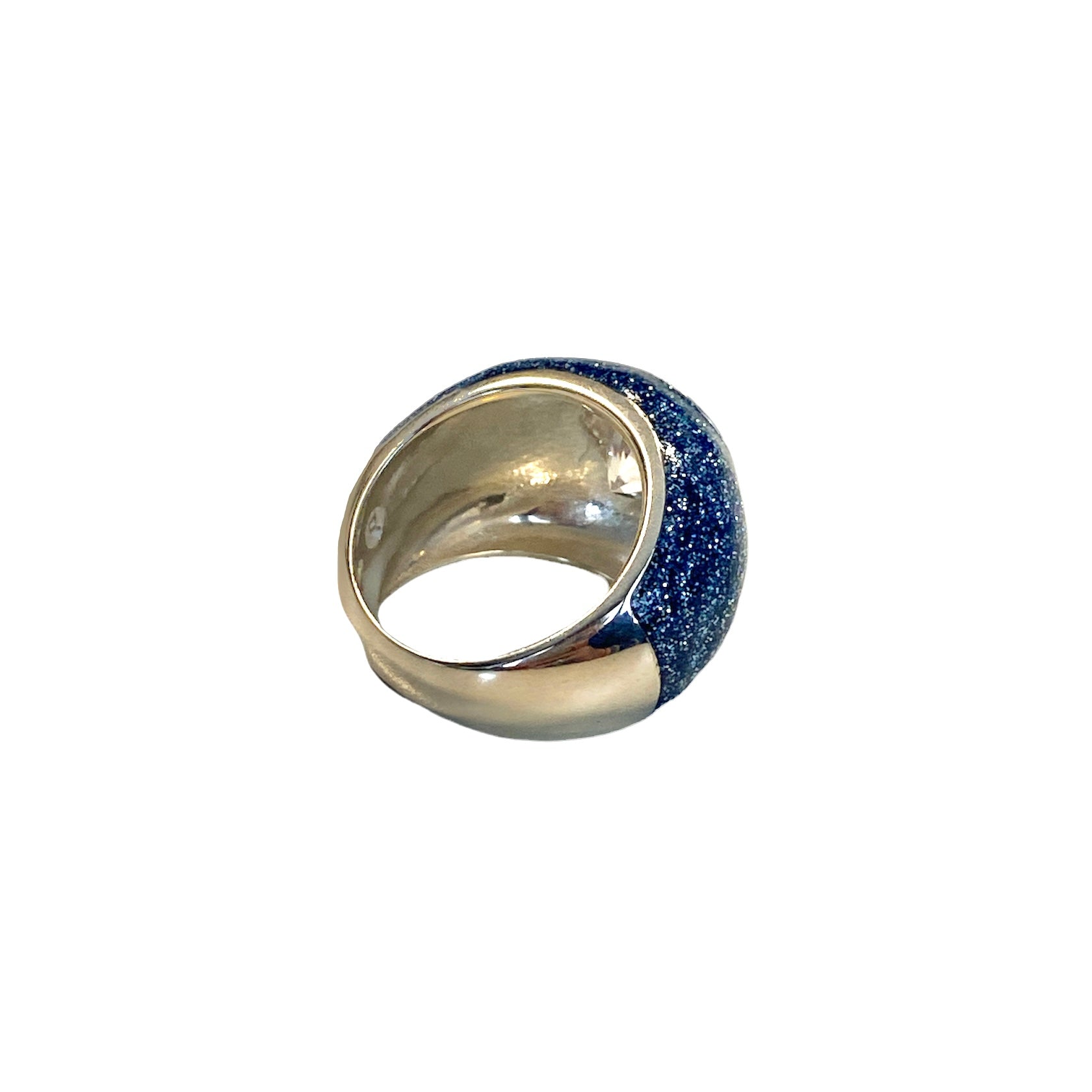 D'AMICO Anello Glitter Blue