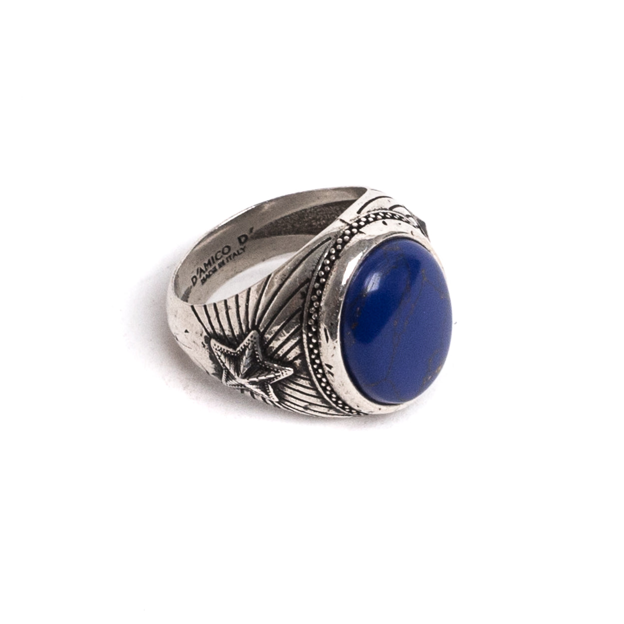 D'AMICO Anello Lapis Blu Con Stelle