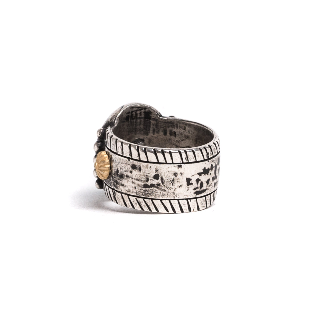 D'AMICO Anello Ovale Turchese + Stelline Dorate