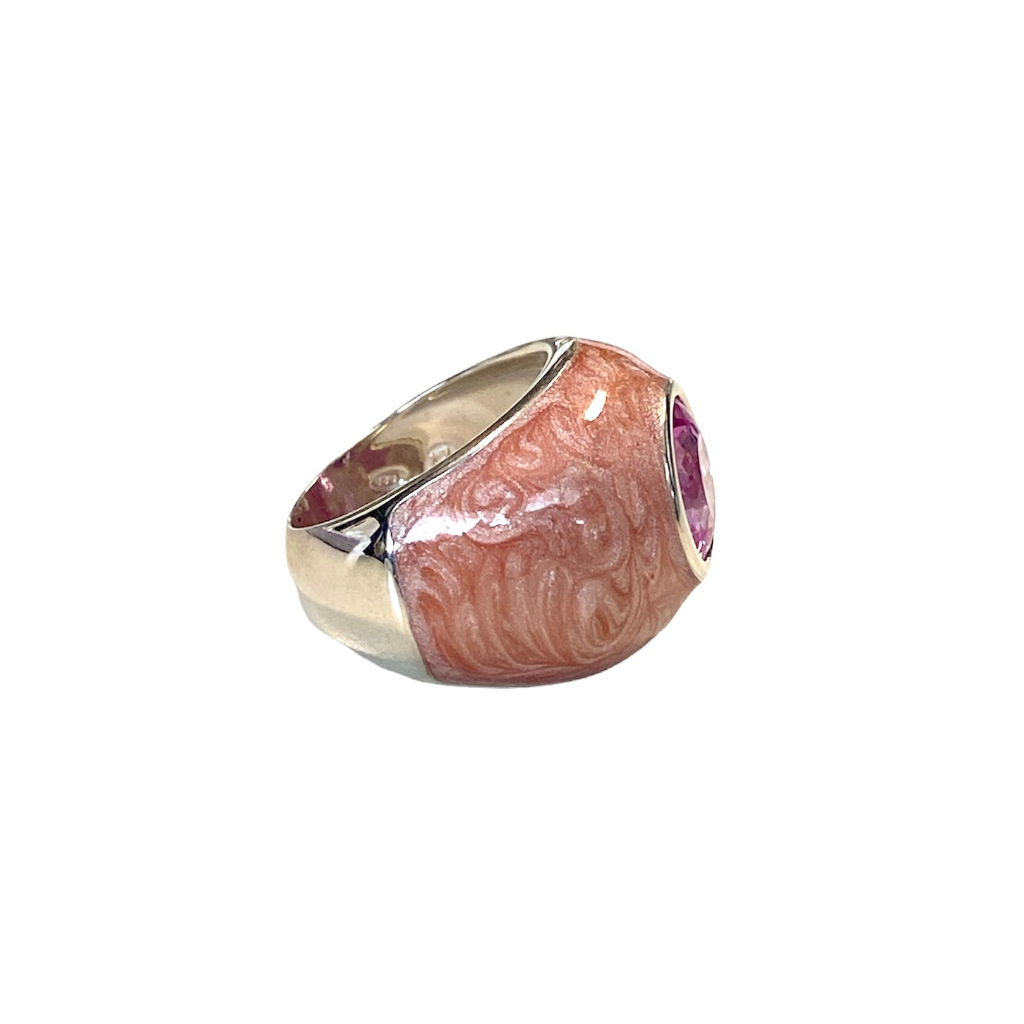 D'AMICO Anello Perlato Rosa