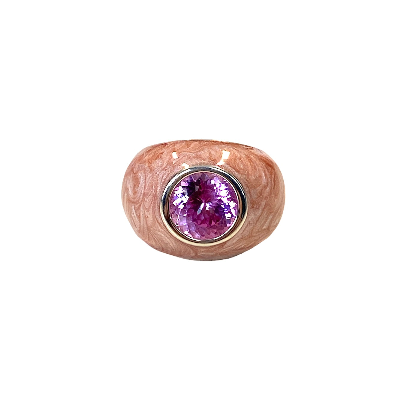 D'AMICO Anello Perlato Rosa