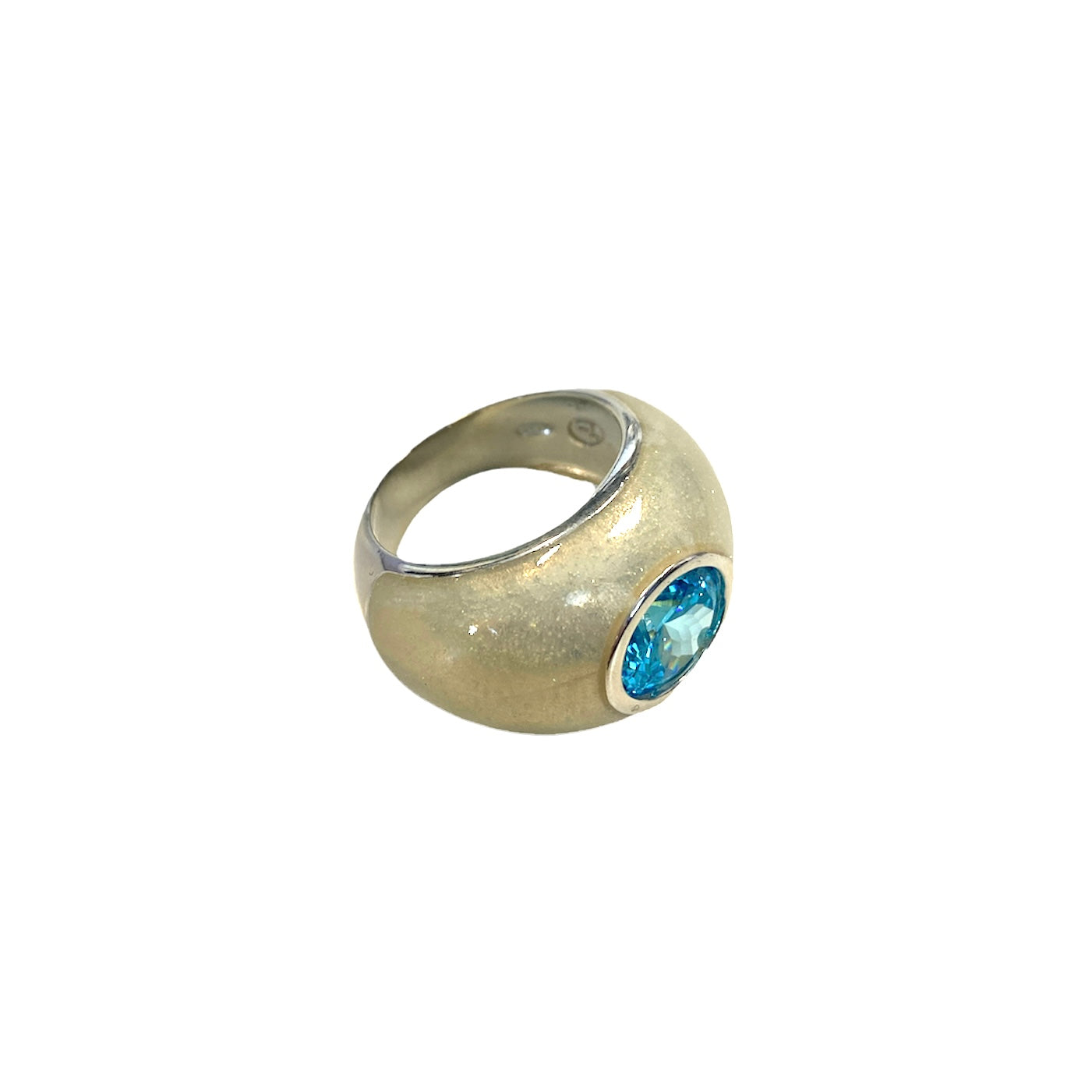 D'AMICO Anello Perlato White