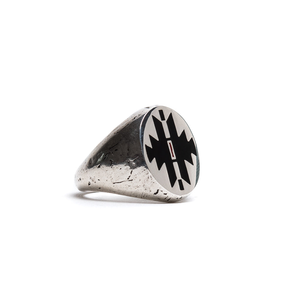 D'AMICO Anello Smalto Disegno Nativo