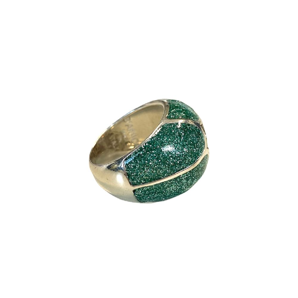 D'AMICO Anello Stella Glitter Green