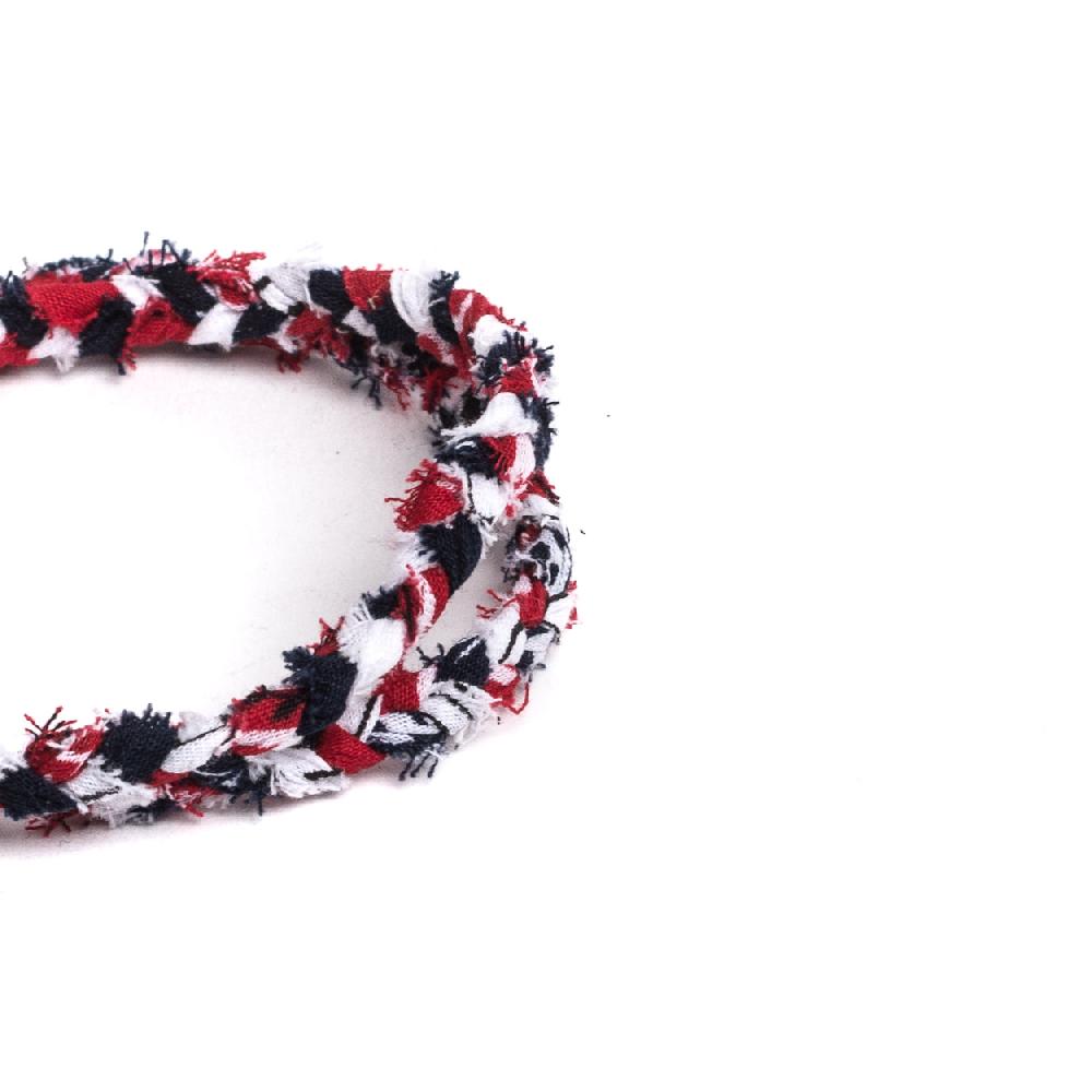 D'AMICO Bracciale Bandana Intrecciata + Piuma