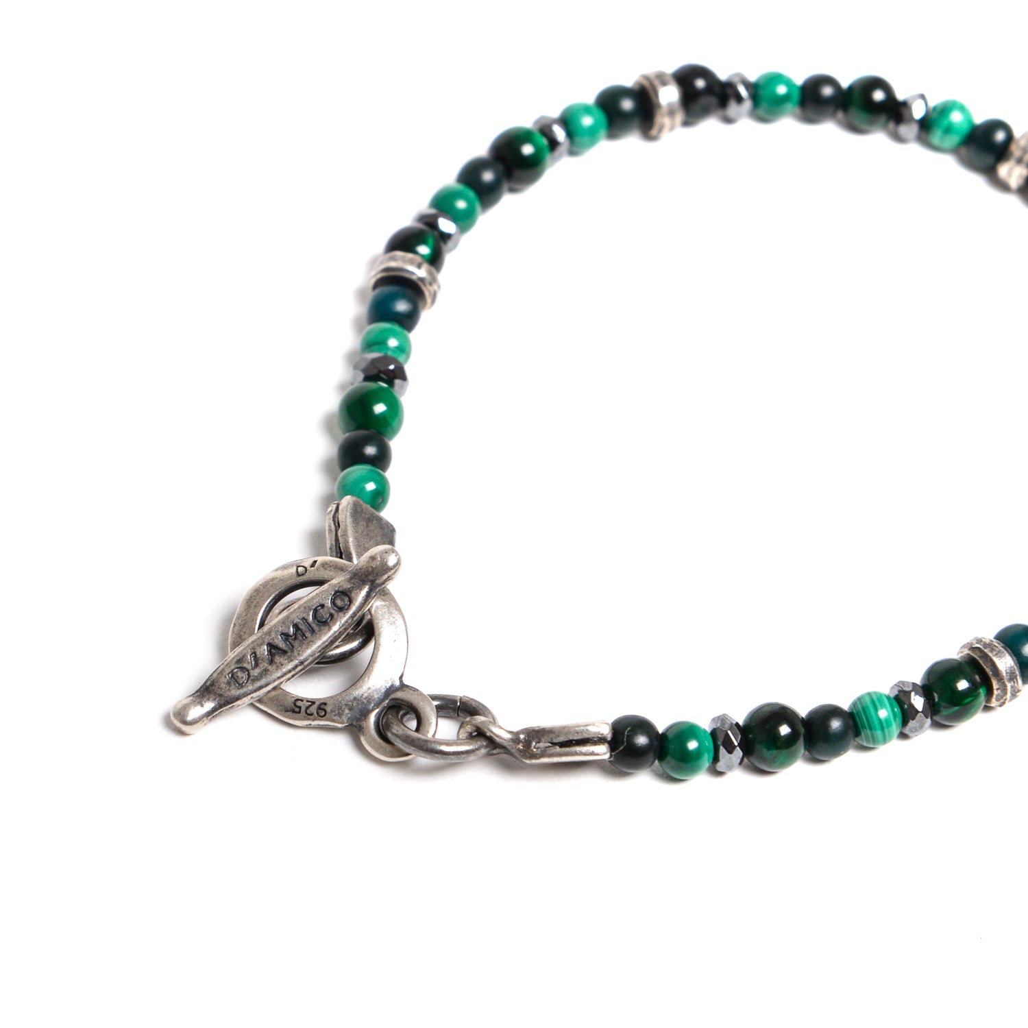 D'AMICO Bracciale Catena Fusion Green