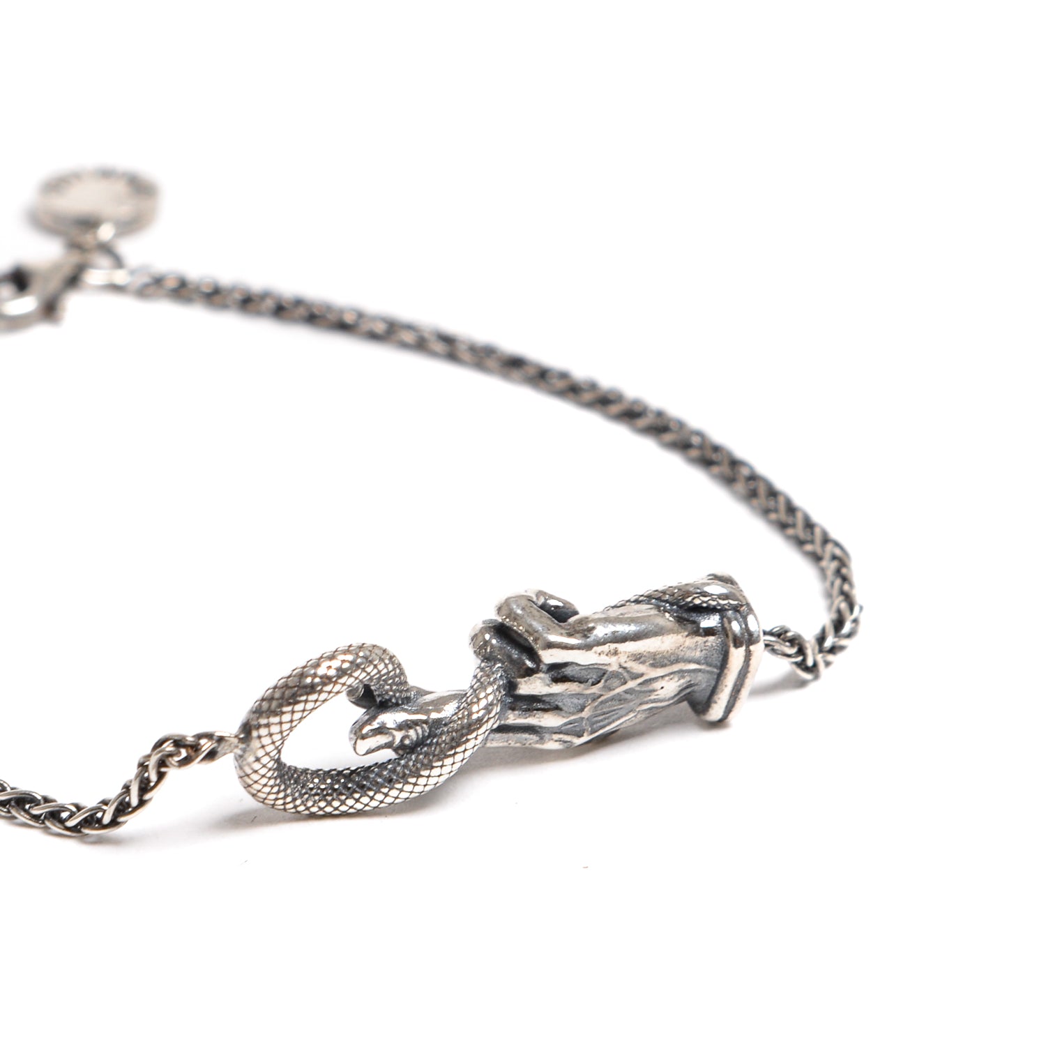 D'AMICO Bracciale Catenina Con "Good Luck" Argento