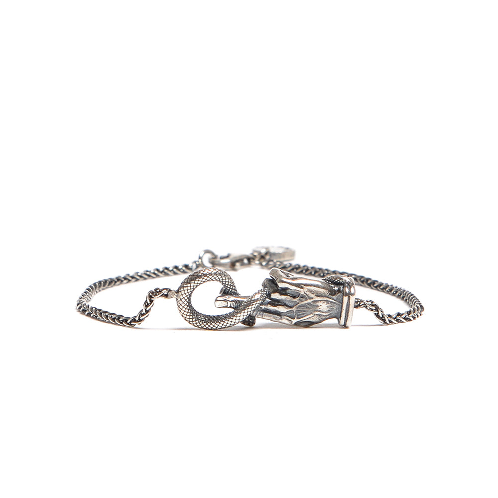 D'AMICO Bracciale Catenina con "Good Luck" Argento