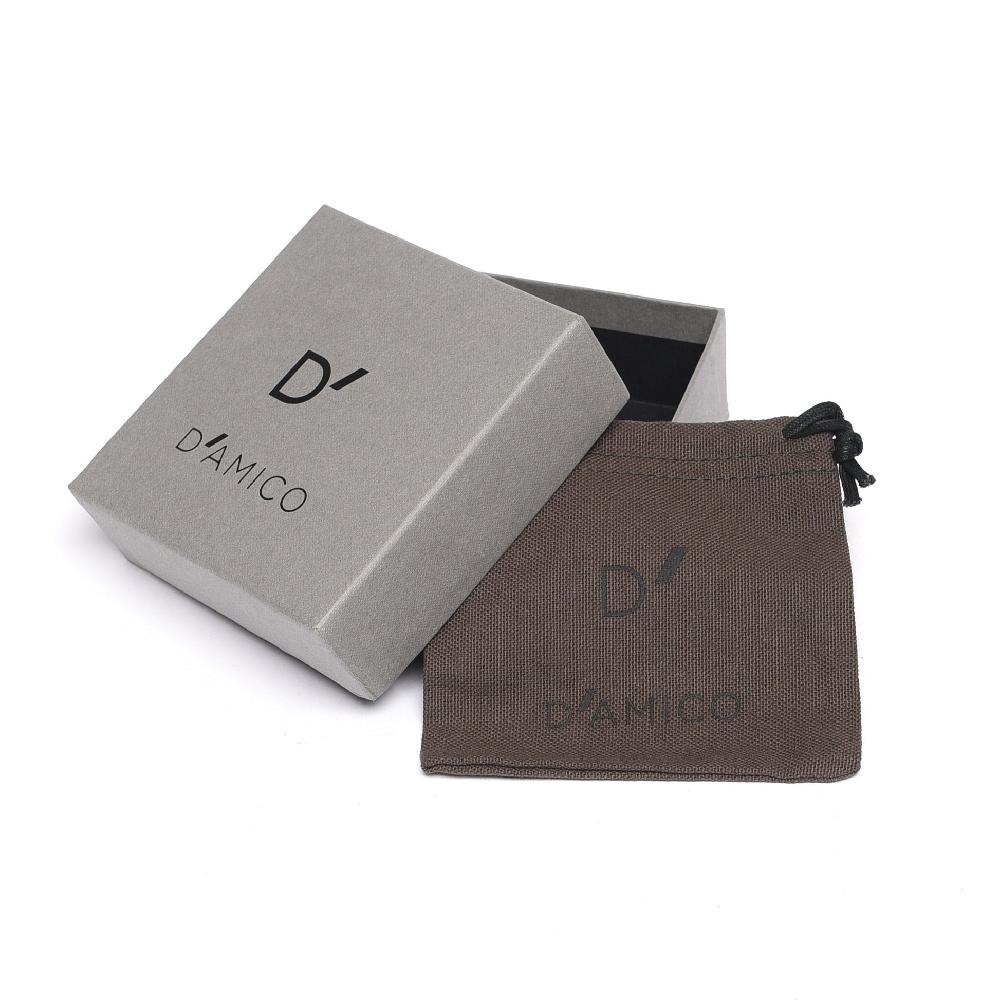 D'AMICO Bracciale Catenina + Croce Smaltata Avorio