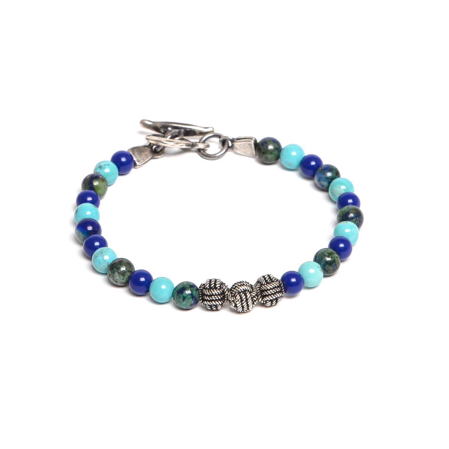 D'AMICO Bracciale Catenina Lapis + Palline Nodo