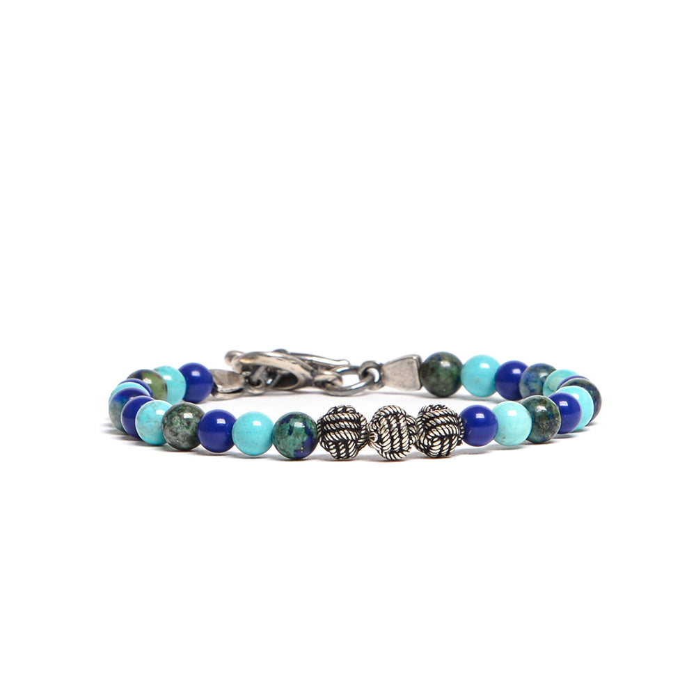 D'AMICO Bracciale Catenina Lapis + Palline Nodo