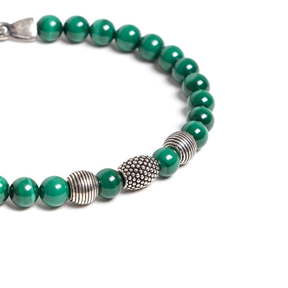 D'AMICO Bracciale Malachite E Argento