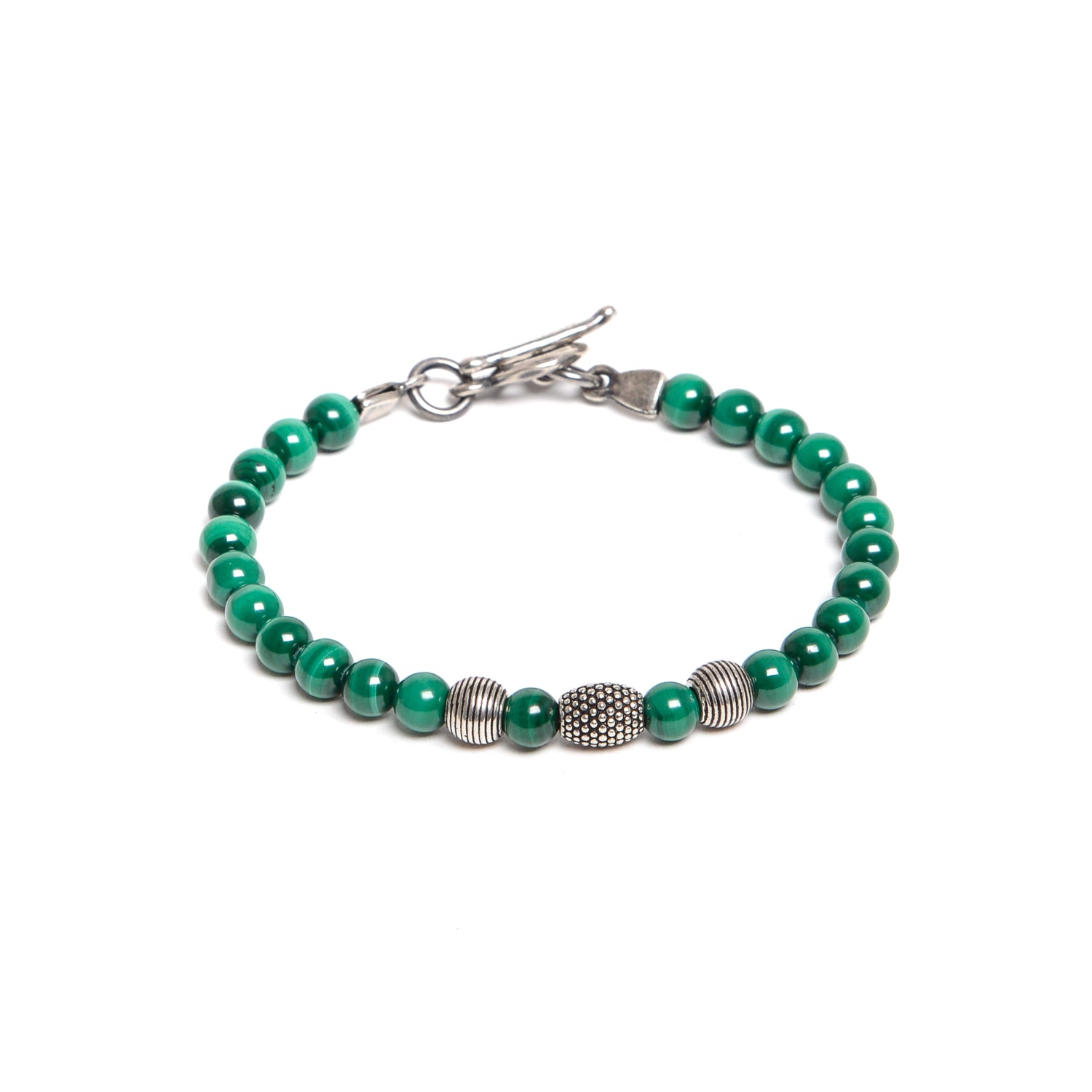 D'AMICO Bracciale Malachite E Argento