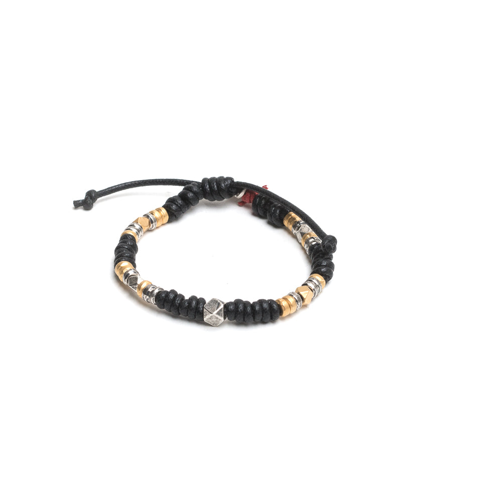 D'AMICO Bracciale Nodi + Rondelle + Pepite