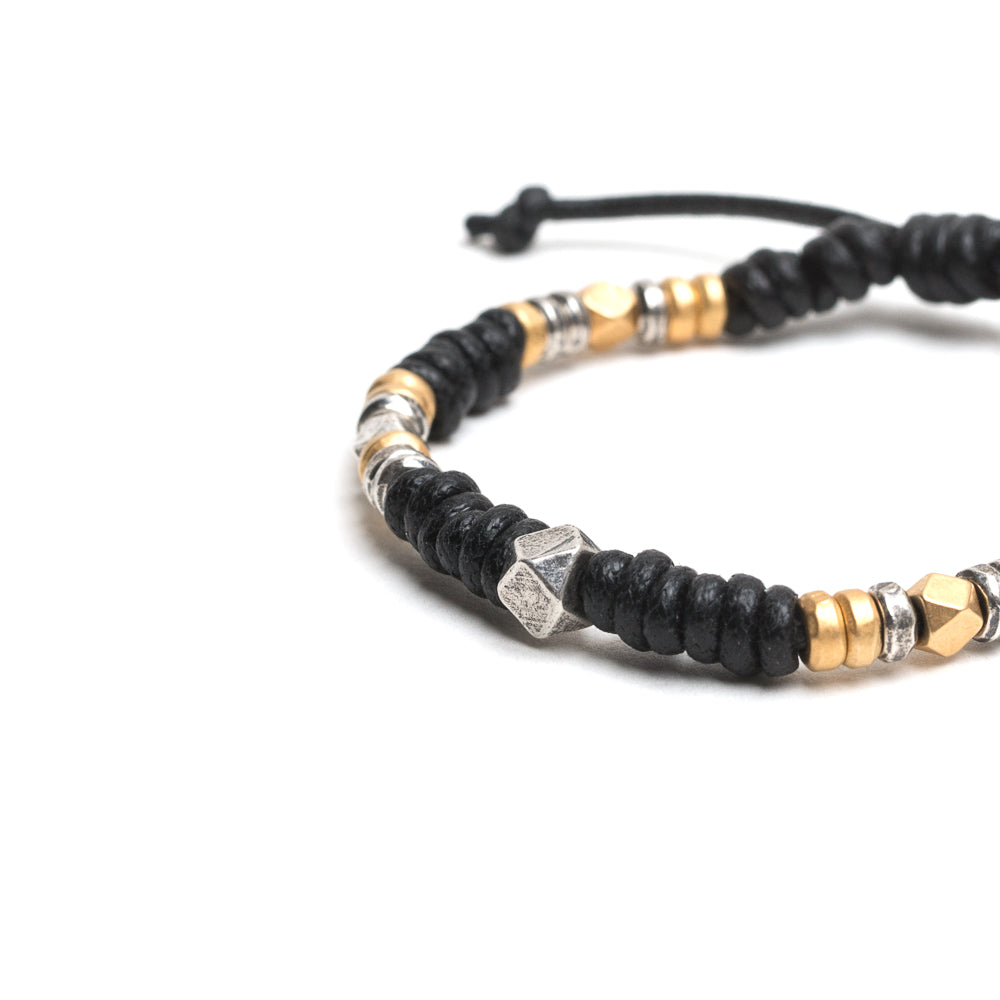 D'AMICO Bracciale Nodi + Rondelle + Pepite