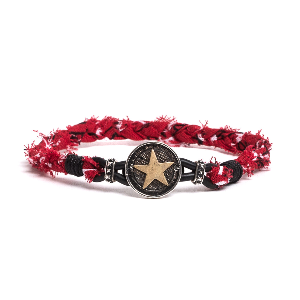 D'AMICO Bracciale Piastrina Stella + Bandana