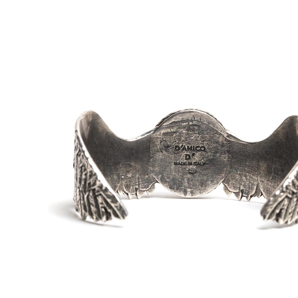 D'AMICO Bracciale Rigido Ali + Teschio