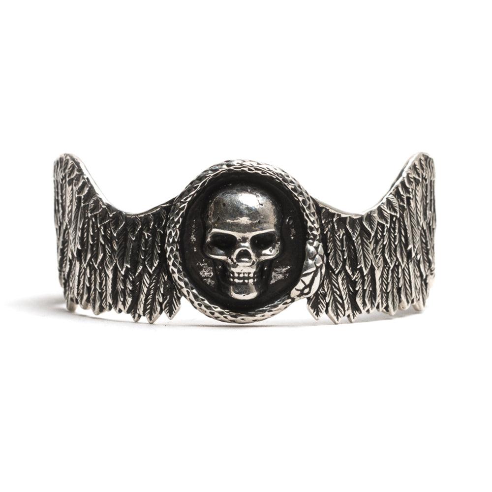 D'AMICO Bracciale Rigido Ali + Teschio