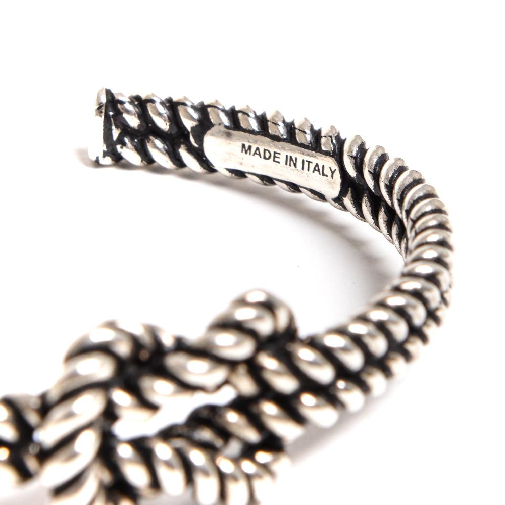 D'AMICO Bracciale Schiava Torchon Nodo Piano