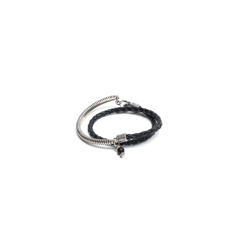 D'AMICO Bracciale Scooby Nero + Argento 925