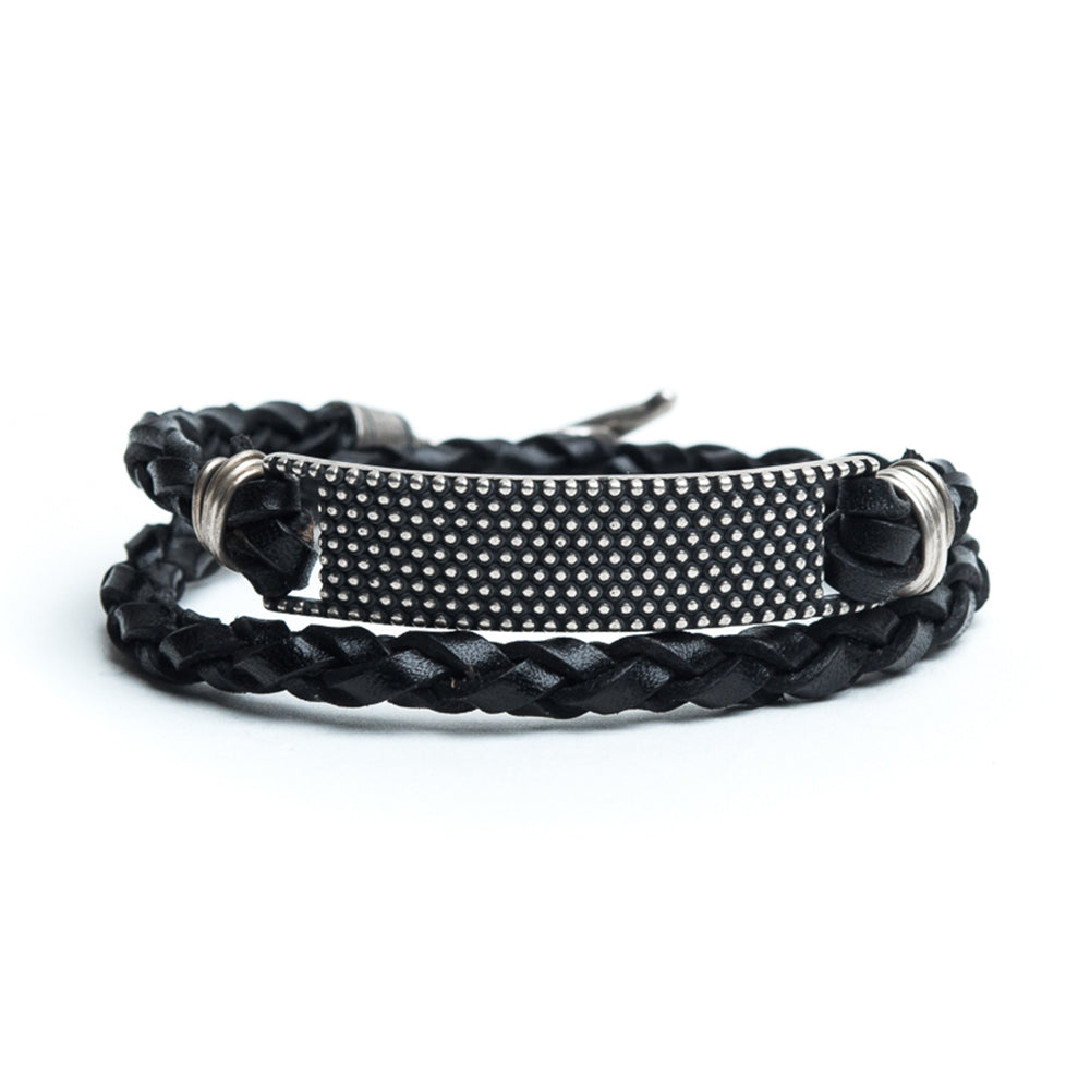 D'AMICO Bracciale Scooby + Placca puntinata