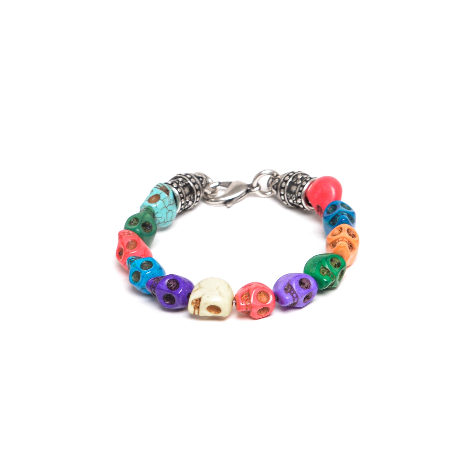 D'AMICO Bracciale Teschi Aulite Multicolor