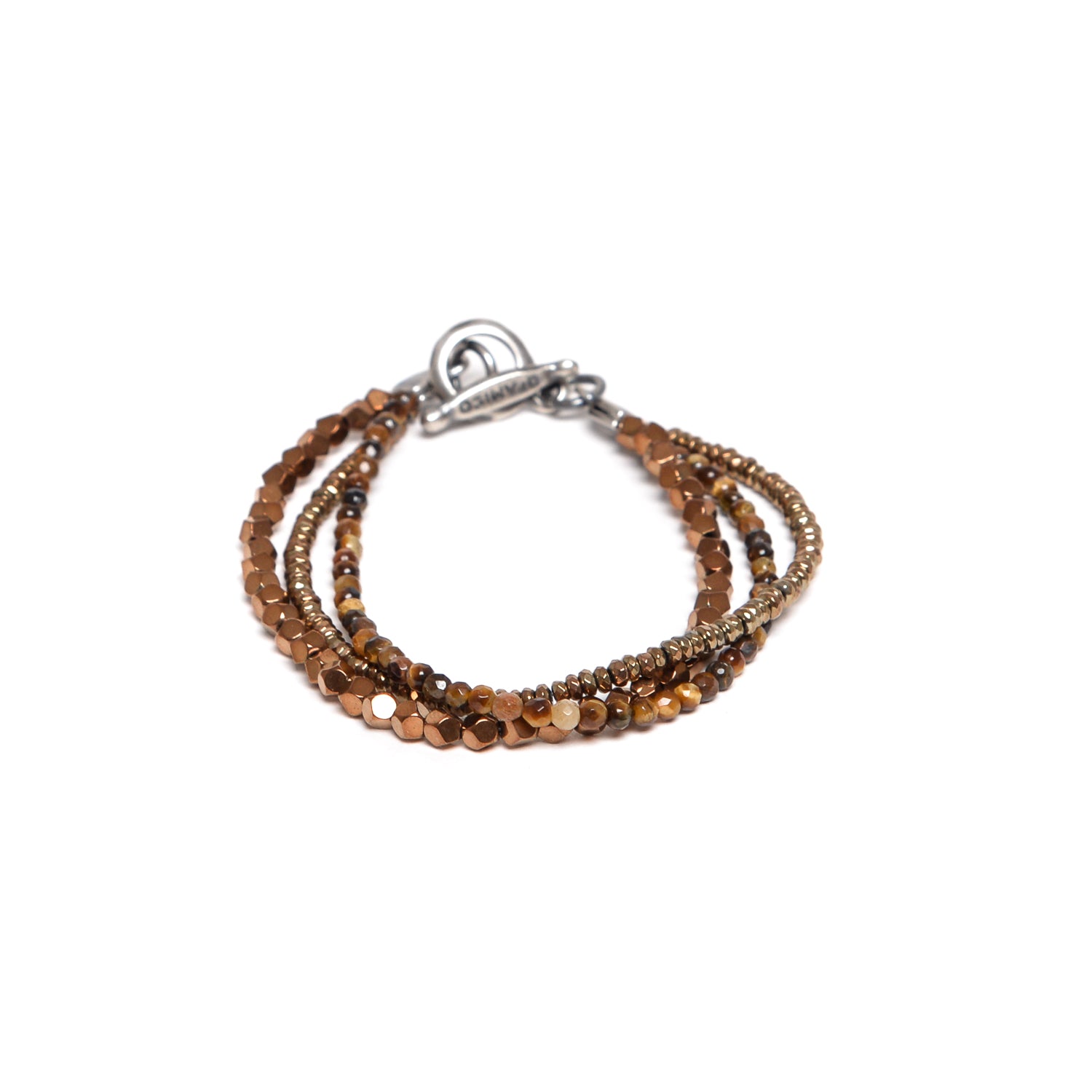 D'AMICO Bracciale Tris Fusion Brown