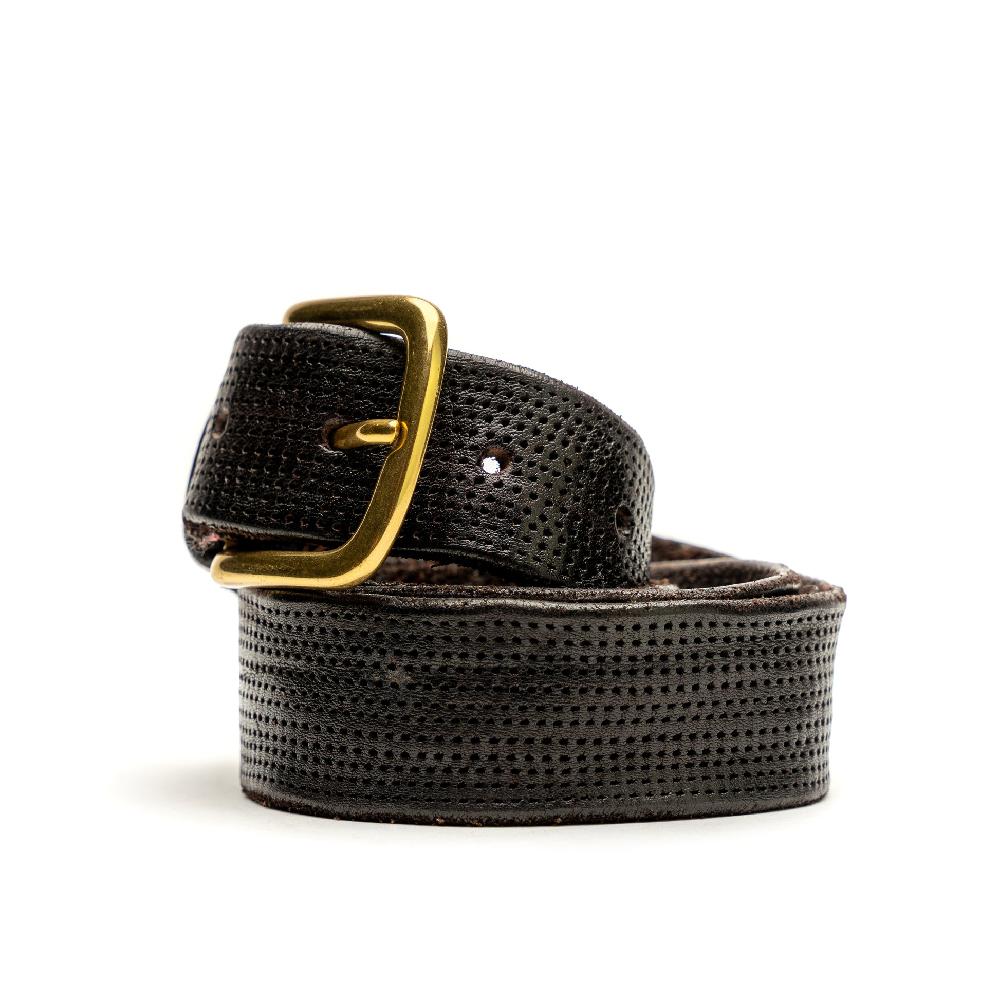 D'AMICO Cintura Cuoio Millefori Testa Moro