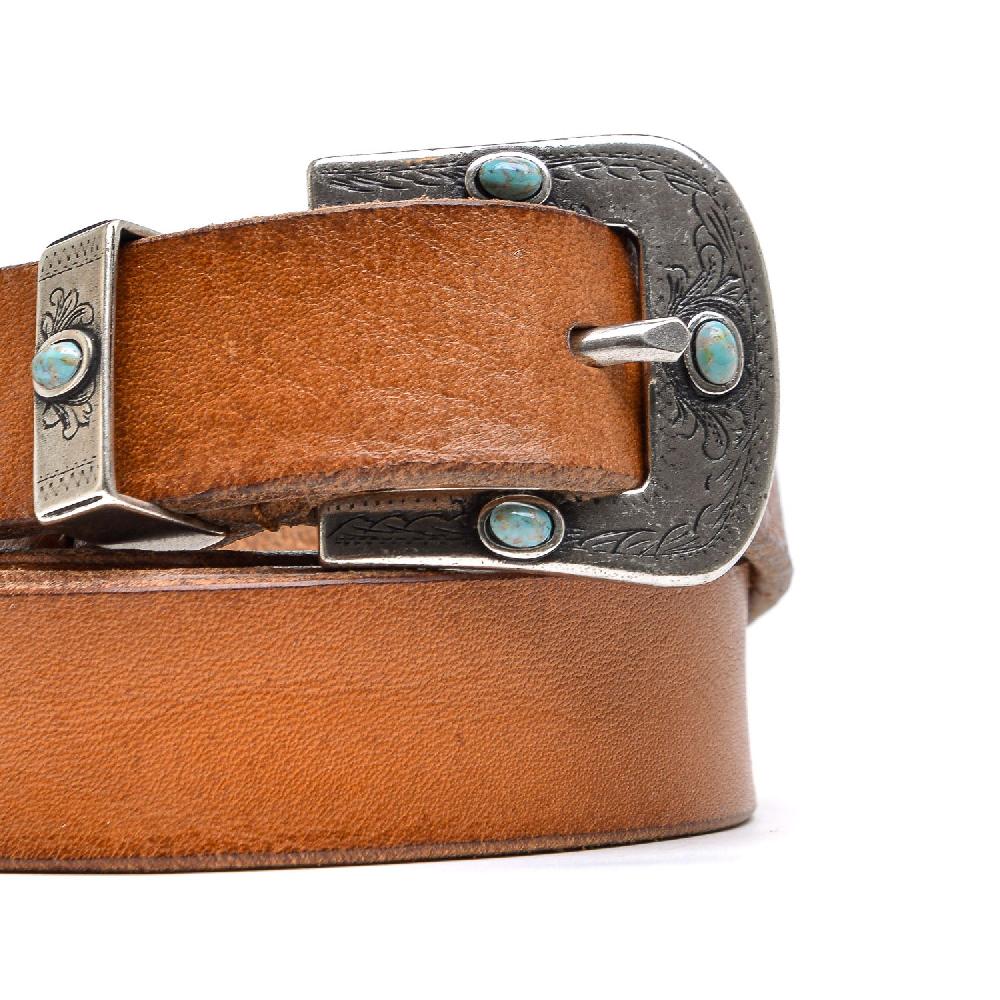 D'AMICO Cintura Cuoio Morbidone Tris Texas