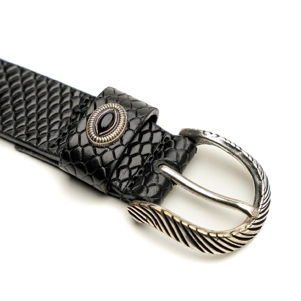 D'AMICO Cintura Cuoio Stampa Pitone