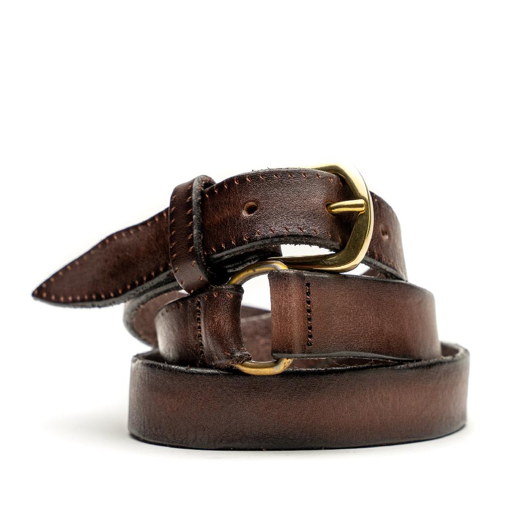 D'AMICO Cintura Cuoio Tinto Cerato