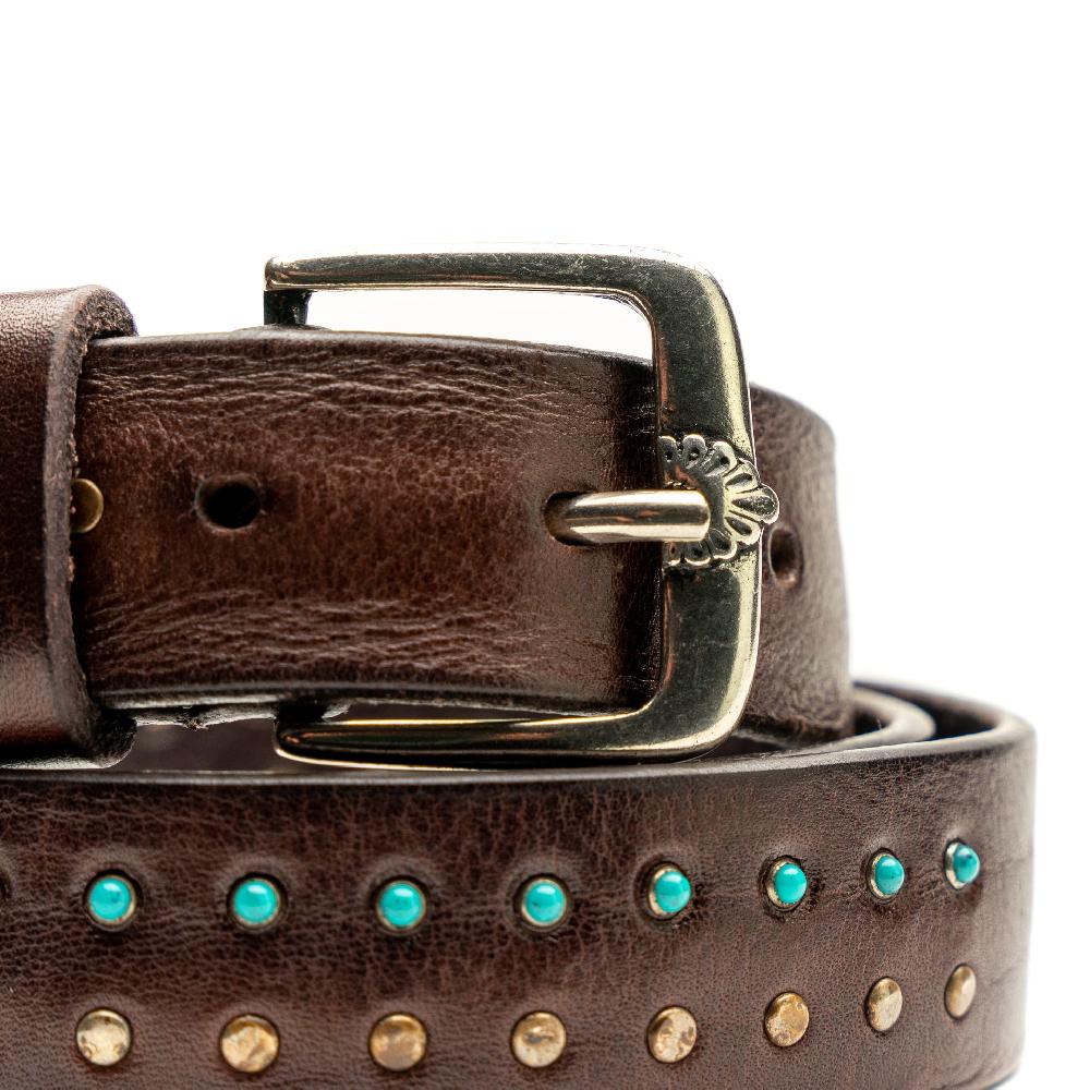 D'AMICO Cintura Cuoio Vintage Brown Sfumato