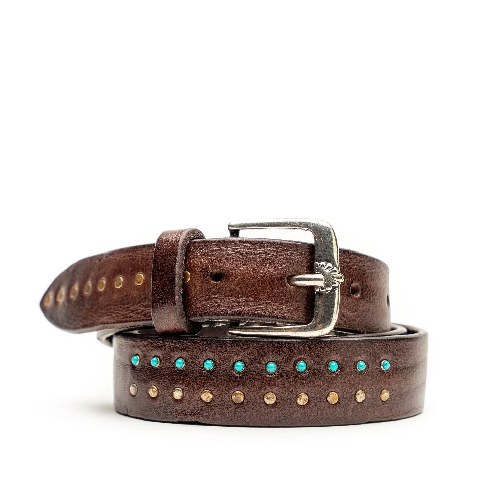 D'AMICO Cintura Cuoio Vintage Brown Sfumato