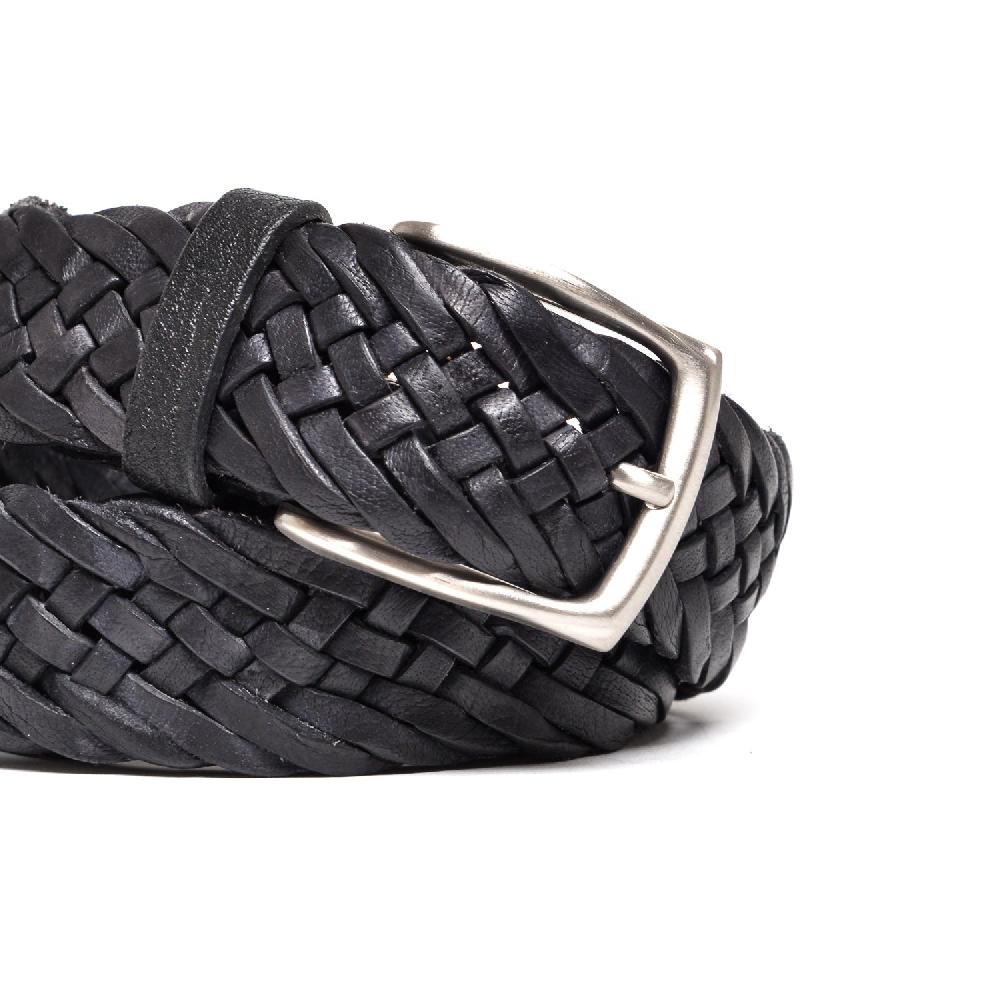 D'AMICO Cintura Intrecciata Nera