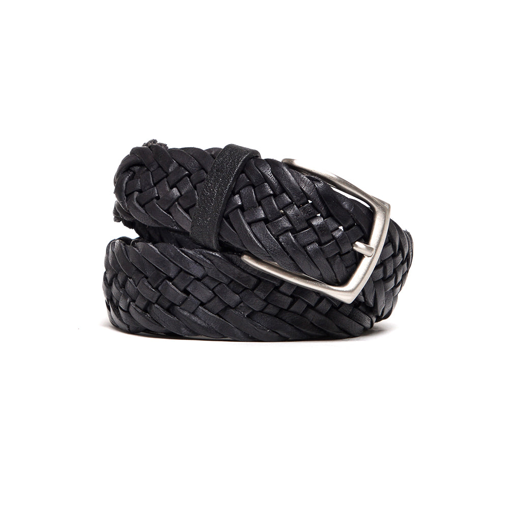 D'AMICO Cintura Intrecciata Nera