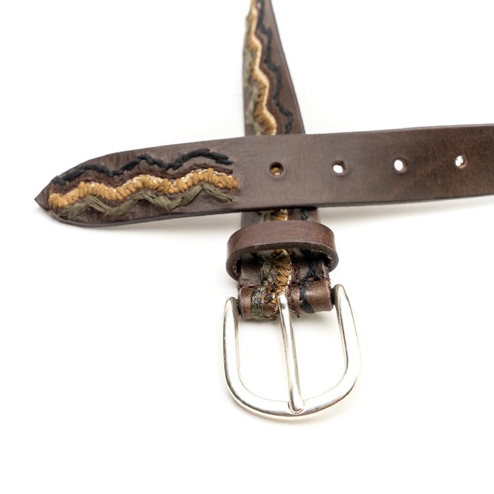 D'AMICO Cintura Ricamata Cuoio David