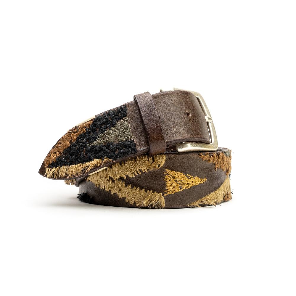 D'AMICO Cintura Ricamata Cuoio David