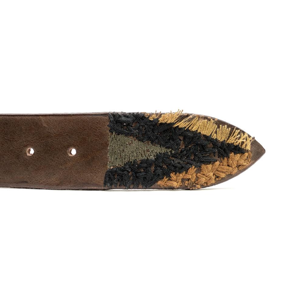 D'AMICO Cintura Ricamata Cuoio David