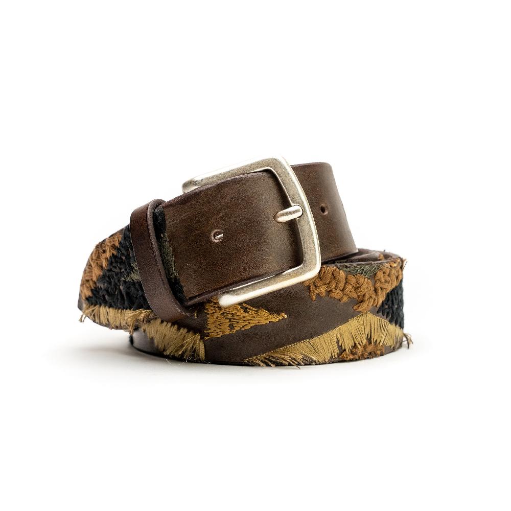 D'AMICO Cintura Ricamata Cuoio David