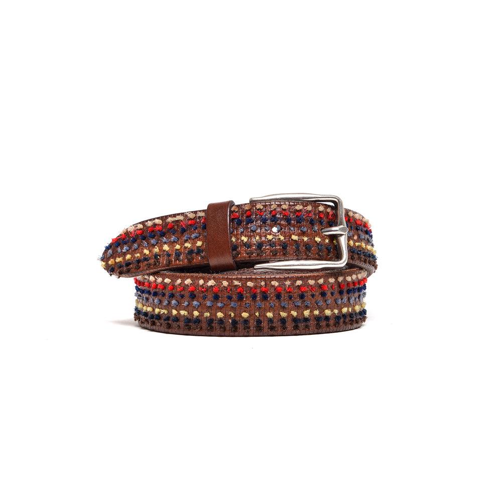 D'AMICO Cintura Rigata Ricamo Multicolor