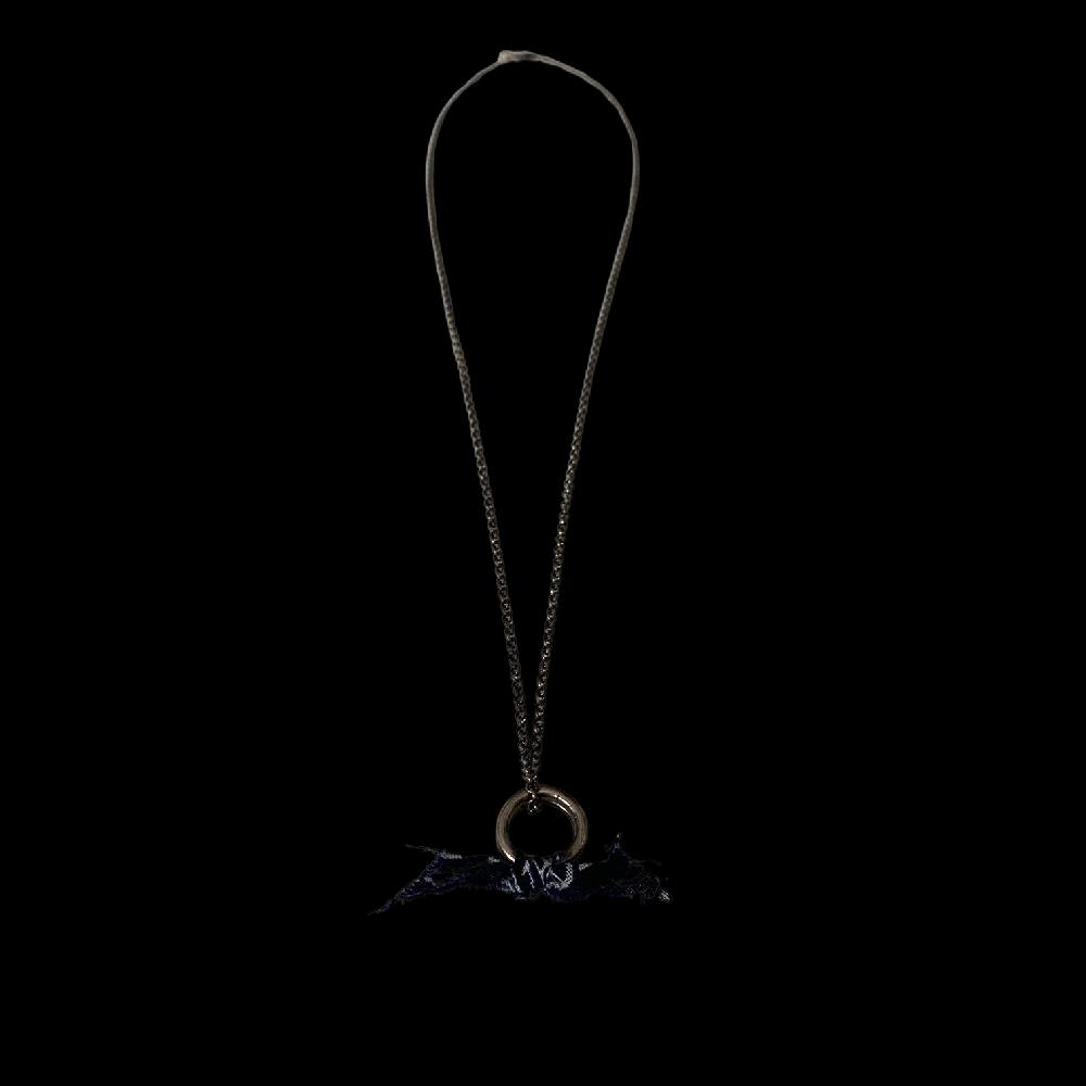 D'AMICO Collana Arg925 Cerchio + Bandana Blu Navy