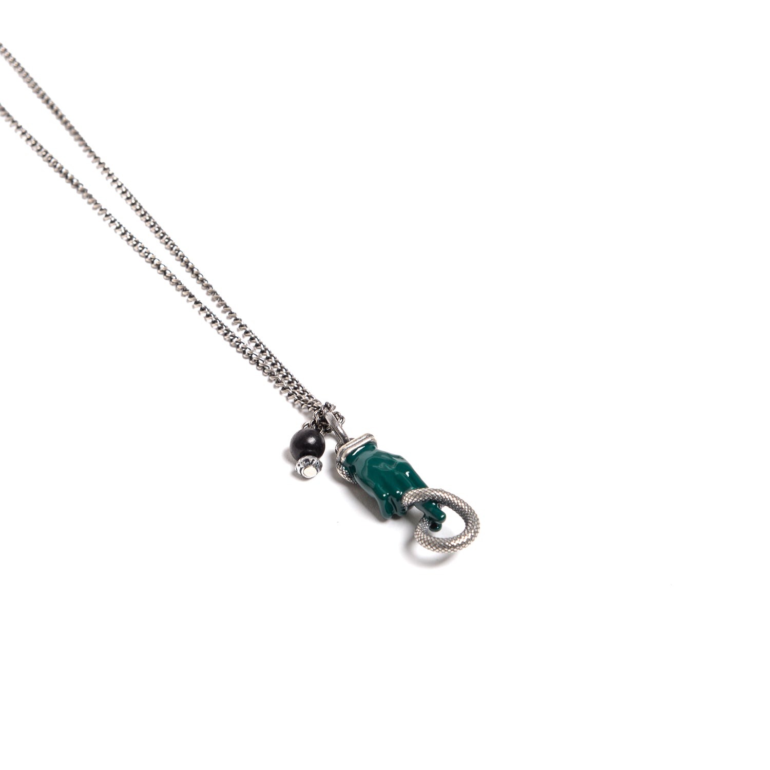 D'AMICO Collana Catenina Con "Luck" Laccato