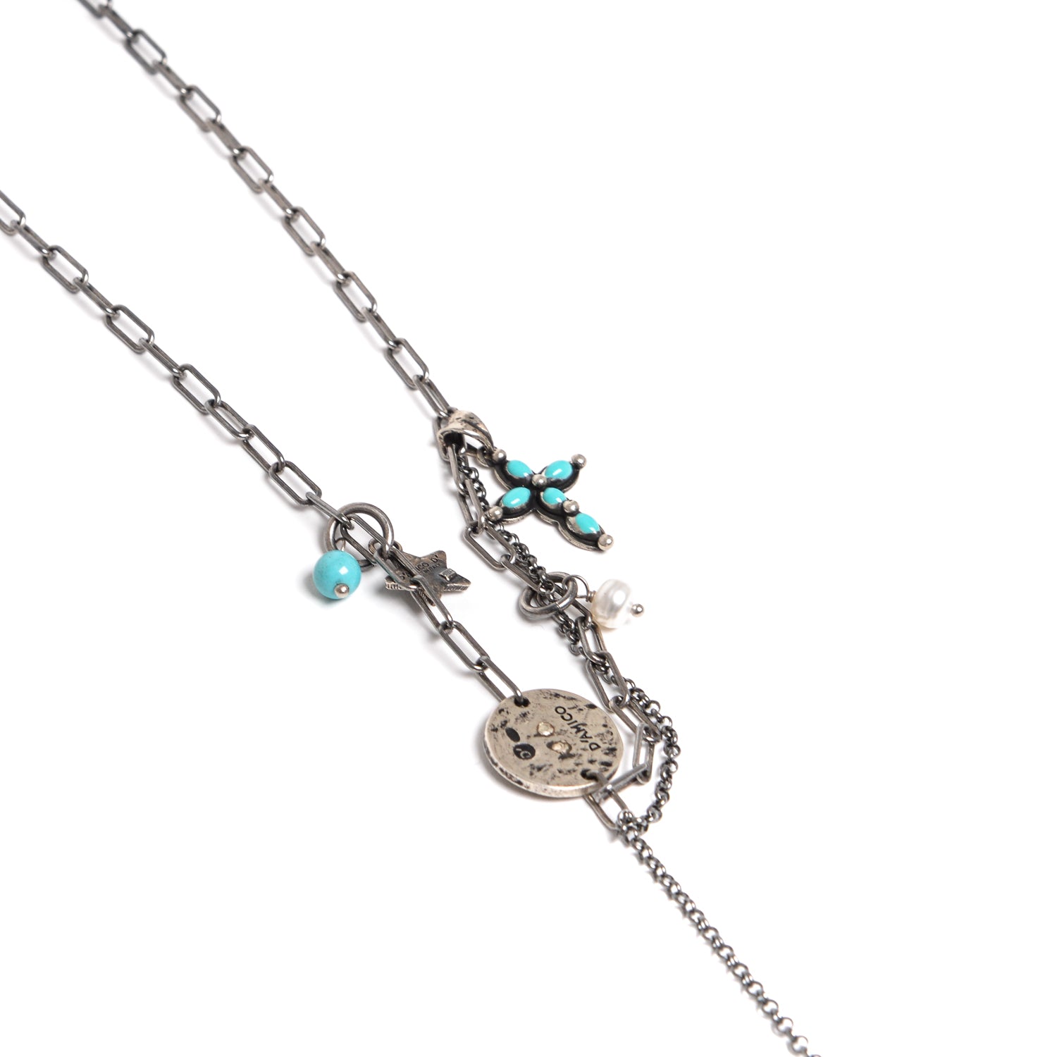 D'AMICO Collana Catenina Lunga Con "Horn" Laccato