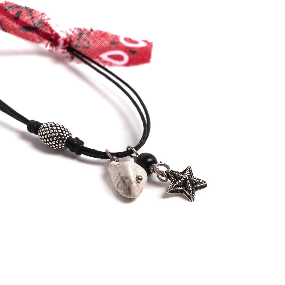 D'AMICO Collana Cordone Cerato + Stelline