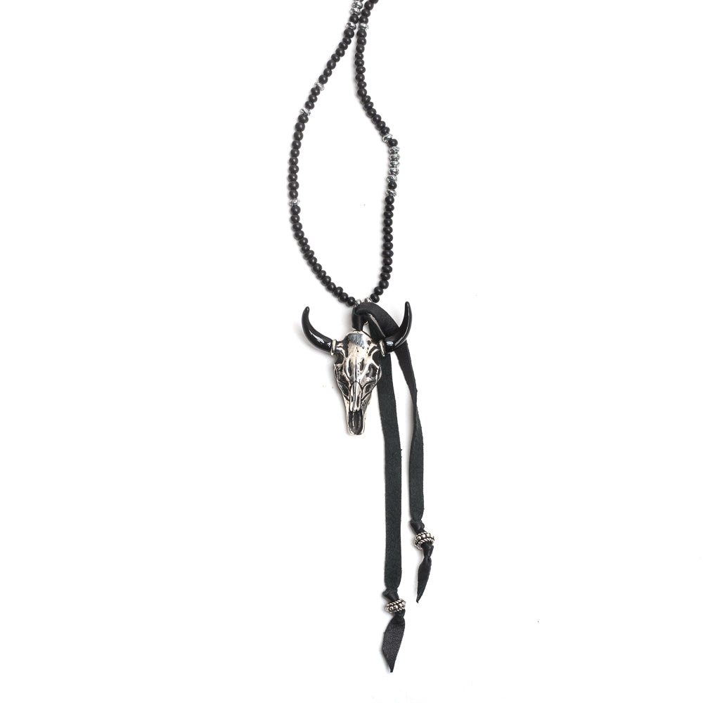 D'AMICO Collana Corno + Teschio Bufalo